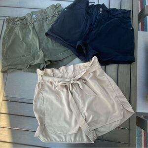 Three Pair of EXPRESS Super High Rise Shortie Size M